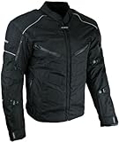 HEYBERRY Kurze Textil Motorrad Jacke Motorradjacke Schwarz Gr. L