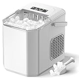 Eiswürfelmaschine, 12kg/24h Eiswürfelbereiter Professioneller Eisbereiter 1,5L Ice Maker 6-13Min Produktionszeit Ice Cube Maker, Eiswürfel Maschine (MEHRWEG)