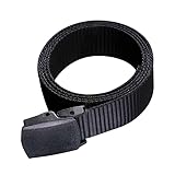 LIFKOME 2St Gewebte Gürtel für Herren Damengürtel Geflochtener Herrengürtel Gürtel für Gürtelschnalle nylonband canvas belt Segeltuchgürtel für Männer Freizeitgürtel für Herren Black