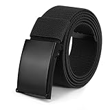 flintronic Gürtel Nylon Canvas Belt, Canvasgürtel, Verstellbarer Nylon Stoffgürtel mit Schnellverschluss, Schneller Pass durch die Flughafensicherheit-125 cm