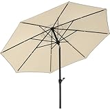 Schneider Sonnenschirm Adria, natur, 300 cm rund, 684-02, Gestell Alu/Stahl, Bespannung Polyester, 7 kg