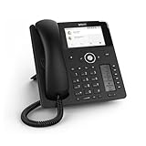 Snom D785 IP Telefon, SIP Tischtelefon Farbe + SmartScreen, 12 SIP-Identitäten, Sensorhakenschalter, Bluetooth, USB, 48 selbstbeschriftende Schlüssel (12 physische), Schwarz, 00004349