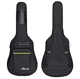 Faswin 41 Zoll Gig Bag für Kassikgitarre, Gitarrentasche, Gitarrenhülle, schwarz, reißfest und wassergeschützt