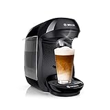 Bosch Tassimo Happy Kapselmaschine TAS1002 Kaffeemaschine by, 70 Getränke, vollautomatisch, geeignet für alle Tassen, platzsparend, 1400 W, schwarz/anthrazit