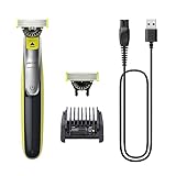 PHILIPS OneBlade 360 Face - Elektrischer Bartstyler und Trimmer, 2x 360 Klinge, verstellbarer 5-in-1-Kammaufsatz, QP2734/30