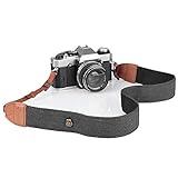 TARION Kamera Schultergurt Kameragurt Kamera Tragegurt Bohemian Nackengurt Kamera Band Hals Camera Neck Strap für Canon Fuji Nikon Olympus Panasonic Nikon Pentax Sony (Schwarz(Denim))