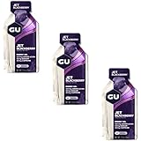 Womanda - GU - Energy Gel - Verschiedene Sorten - mit und ohne Koffein - je 32g (Jet Blackberry, 3 Gels)