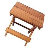 Zerodeko 1Stk Nanmu Klapp hocker kinderstuhl Chair anglerstühle faltstühle kinderhichstuhl Kinderstühle im Freien Kinderhocker Klappstuhl Angeln klappbarer Stuhl tragbarer Stuhl Bambus