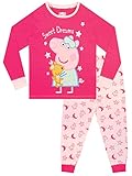 Peppa Wutz Schlafanzug | 100% Baumwolle Schlafanzüge für Mädchen | Langarm Pyjama Kinder 92