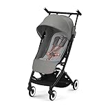 CYBEX Libelle 2 Ultrakompakter und leichter Baby Pockit Reise-Kinderwagen mit UPF 50+ Sonnendach für Babys und Kleinkinder – Handgepäck konform – kompatibel mit Cybex Autositzen, Lavagrau