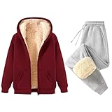 Weiße Jogginghose, Winterhose, Damen, 2024, Geschenk, Damen, Alltag, 2-teiliges Outfit, Sweatshirt, Hose, Set, lässig, langärmelig, Kapuzenpullover, Tops, Hose, Mode, Streetwear, Damen-Pyjama,