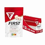 First Energy Koffein-Kaugummi 40mg. Zuckerfreier, schneller Energie-Booster für aktive Menschen. Perfekt für Training, Arbeit, Studium und unterwegs. Süße Minze Box: 12 Beutel, 25 Kaugummis