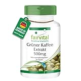 Fairvital | Grüner Kaffee Extrakt 500mg - 90 Kapseln - HOCHDOSIERT - standardisiert auf 45% Chlorogensäure - VEGAN