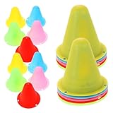 BRIGHTFUFU 20 Stück Mini Agility Hüte Sport Trainingshütchen Eimerschild Übungshütchen Fußball Hinderniskegel Trainingskegel Mit Barrieren Für Skate Trainingszubehör