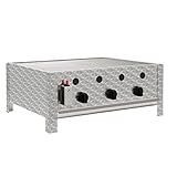 BBQ-Toro Edelstahl Gastrobräter | 3-flammig | (B) 64 x (T) 52 x (H) 27 cm | Gastrogasgrill, Wurstbrater, Tisch grill | Gastrogrill, Tischgasgrill, Gastischgrill, Gas-Gastrobräter, Bräter Edelstahl