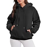 strickjacken für damen mit reißverschluss,Sweatshirt Teenager Mädchen,Sweatshirt Damen Oversized Baumwolle,Hoodie Strick Pullover Damen,pullover damen einfarbig sweatshirt,Y2K Pullover,Pullover Damen