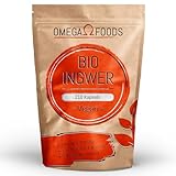 BIO Ingwer Kapseln - 210 Ingwer Kapseln Hochdosiert - Ginger Ingwer - Ingwer Kapseln BIO - vegane Ingwer Kapseln