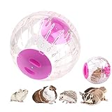 Hamsterball, 18.5cm Hamster Run Ball, Transparent Hamsterrad Gymnastikball, Kunststoff Spielzeug, Roll-Around Plastik Spielzeug Langeweile beseitigen und die Aktivität steigern