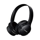 Panasonic RB-HF520BE-K Bluetooth Kopfhörer - Over-Ear, Schnellladegerät, bis 50h Akkulaufzeit, leichte und bequeme Kopfhörer mit Sprachsteuerung in Schwarz