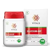 Vitals - Silicium-MP 100 Kapseln mit Mesoporosil, optimal resorbierbarem Silicium. Mit natürlichen Hilfstoffen aus Reis und Maniok. Einzigartige Form von Silizium.