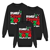 Passende Weihnachtspyjamas für die Familie, Weihnachtspyjamas für die Familie, Weihnachtspyjamas,(A149 Black,XX-Large)