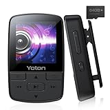 YOTON MP3 Player Bluetooth 5.2, MP3 Player mit kopfhörer, 64 GB großer Speicher, unabhängiger Lautstärkeregler, UKW-Radio, Sprachaufzeichnung und Unterstützung für bis zu 128 GB SD-Karte, YM03