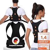 DONNER KRAFT Haltungskorrektur Herren Damen: Back Posture Corrector Haltung Korrektur Gurt für Herren und Damen - Verstellbare und Atmungsaktive Haltungstrainer + Ebook Leitfaden