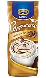 KRÜGER Family Cappuccino Schoko Mocca, aromatisiertes Getränkepulver mit löslichem Bohnenkaffee, koffeinhaltig, 500 g Beutel