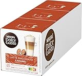 NESCAFÉ DOLCE GUSTO Latte Macchiato Caramel Kaffeekapseln 3er Pack (3 x 8 Portionen)