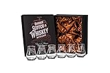 Whiskey, Scotch, Bourbon Professionelle Tasting und Nosing Gläser | 6er Set | 100 ml Kristall Whisky Tumbler Verkostungsgläser für Rum, Gin, Likör | Whiskeygläser Geschenkset für Männer