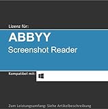 Lizenz für ABBYY Screenshot Reader I 2025 I 1 Gerät I unbegrenzte Laufzeit I Vollversion | Windows PC/Laptop | Lizenzcode per Post o. E-Mail von softwareGO (E-Mail vorab (i.d.R. in 24 Std.) + Post)