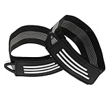 Supvox 2st Fahrradgürtel Stiefel Elastischer Gürtel Elastische Stiefelbänder Camping-Gadgets Verstellbare Stiefelriemen Hosenbeinriemen Camping-leggingsbänder Hosengürtel Black Gummiband