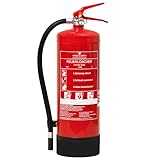 Häger - Feuerlöscher 6kg Pulver [ABC Löscher] - Pulverlöscher DIN EN 3 - Mit Prüfnachweis-Zertifikat, Jahresmarke, Standfuß und Wandhalterung - Für Zuhause, Haushalt, Gewerbe & Industrie