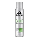 adidas 6in1 Anti-Transpirant Deo Spray für ihn, bis zu 48 Stunden Trockenschutz und Frische, 150 ml (Packung mit 6)