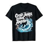 Coole Jungs gehen Angeln Fisch Angler T-Shirt