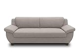 DOMO. collection Sofa Panama, 3-Sitzer, 3er Couch, Garnitur, 3-2-1 Sofa, 91 x 207 x 80 cm (BxTxH), taupe