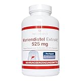 Mariendistel Extrakt 525 mg - 80% Silymarin (420mg) - 200 vegetarische Kapseln - frei von Trennmitteln und Füllstoffen