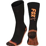 Fox Thermolite lange Socke, Schwarz/Orange, Größe 44–47