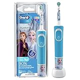 Oral-B Kids Frozen Elektrische Zahnbürste für Kinder ab 3 Jahren, 2 Putzmodi, extra weiche Borsten, 4 Sticker, blau