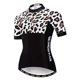 Hotlion Sommer-Fahrradtrikot, atmungsaktiv, für Damen, Mountainbike-Trikot, schnelltrocknend, kurzärmelig, Fahrradbekleidung, Cf2241, M