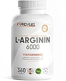 L-Arginin 360 Kapseln vegan - mit 6000mg pflanzlichem L-Arginin aus Fermentation (davon 6000mg reines L-Arginin) je Tagesdosis - Ohne Zusätze - Made in Germany - 100% vegan