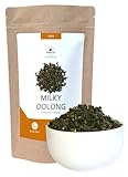 Milky Oolong, Premium Halbfermentierter Tee mit Grüntee Charakter Lose, aromatisiert, Chremiger Geschmack | WonderTea Milky Oolong Tea (50g)