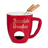 BUTLERS Schokoladenfondue CHOCOLATE FONDUE für 2 Personen – 3 teiliges Set aus Keramik für Teelichter