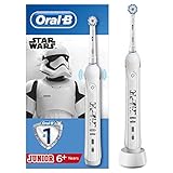 Oral-B Junior Elektrische Zahnbürste/Electric Toothbrush für Kinder ab 6 Jahren, 2 Putzmodi für Zahnpflege, Designed by Braun, Star Wars