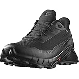 Salomon Alphacross 5 Gore-Tex Damen Wasserdichte Trailrunningschuhe, Starker Grip, Wasser- und Wetterschutz, Anhaltender Komfort, Black, 39 1/3