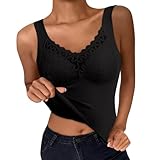 Ärmellos Tank Top Damen Fitnessstudio Yoga Shirts Basic Unterziehrolli Weste Elegant Leicht Unterhemd Sexy Stehkragen Pulli Rollkragenpullover Winter Frühling Unterziehshirt