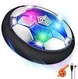 lenbest Air Power- Fussball Geschenke - LED Wiederaufladbar Indoor Fußball - Kinderspielzeug Kinder Spielzeug ab 3 4 5 6 7 8 9 10 Jahre Jungen - Hover Ball