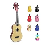 CB Sky Soprano Ukulele 53cm Anfänger, Schüler Hawaiian Gitarre (Natural)