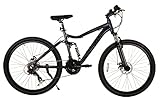 Bounty Full Suspension Mountainbike - 18 Gang Shimano Schaltung, Zoom Federgabeln, Scheibenbremsen, Leichtmetallfelgen - Fahrräder für Männer