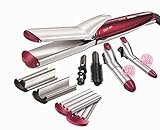 BaByliss Style Mix Multistyler 10-in-1 Locken, Glätten, Kreppen, Deep Waves Aufsätze zum Wechseln MS22E, Rot, 1 Stück (1er Pack)